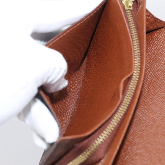 LOUIS VUITTON Monogram Porte Monnaie Billets Tresor Wallet M61730 LV Auth 215712