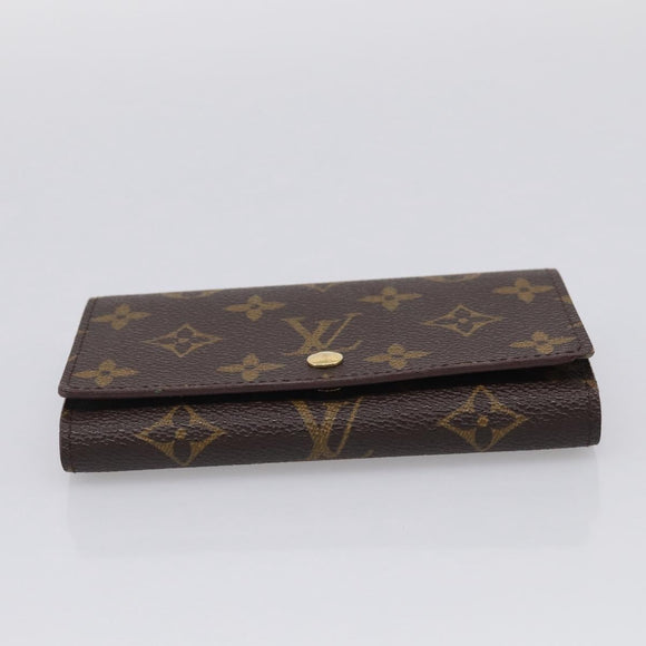 LOUIS VUITTON Monogram Porte Monnaie Billets Tresor Wallet M61730 LV Auth 215712