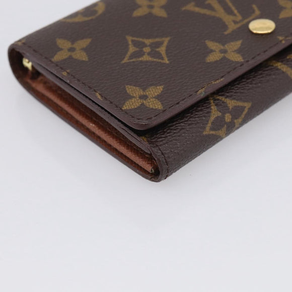 LOUIS VUITTON Monogram Porte Monnaie Billets Tresor Wallet M61730 LV Auth 215712