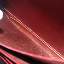 Cartier Must Line Trunk Suede Bordeaux Gold Auth 215715-23