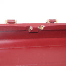 Cartier Must Line Trunk Suede Bordeaux Gold Auth 215715-25