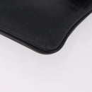 CELINE Chain Shoulder Bag Leather Black Gold Auth 215750-11