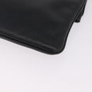 CELINE Chain Shoulder Bag Leather Black Gold Auth 215750-13