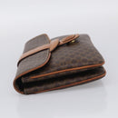 CELINE Macadam Chain Shoulder Bag PVC Brown Gold Auth 215751-4