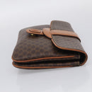 CELINE Macadam Chain Shoulder Bag PVC Brown Gold Auth 215751-5