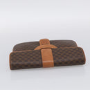 CELINE Macadam Chain Shoulder Bag PVC Brown Gold Auth 215751-6