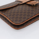 CELINE Macadam Chain Shoulder Bag PVC Brown Gold Auth 215751-9