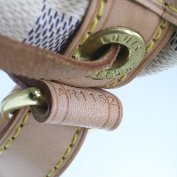 LOUIS VUITTON Damier Azur Noe Shoulder Bag N42222 LV Auth 21577SV