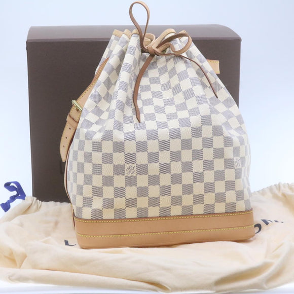LOUIS VUITTON Damier Azur Noe Shoulder Bag N42222 LV Auth 21577SV