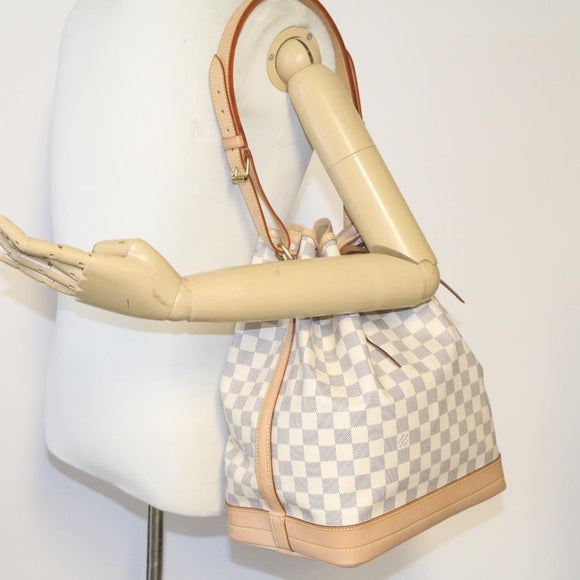 LOUIS VUITTON Damier Azur Noe Shoulder Bag N42222 LV Auth 21577SV