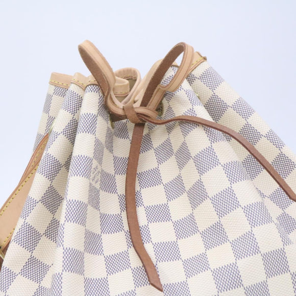 LOUIS VUITTON Damier Azur Noe Shoulder Bag N42222 LV Auth 21577SV