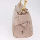 Miu Miu Vittero Shoulder Bag Leather Beige Gold Auth 215807-5