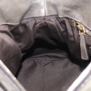 Miu Miu Vittero Hand Bag Leather 2way Gray Gold Auth 215811M-23