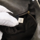 Miu Miu Vittero Hand Bag Leather 2way Gray Gold Auth 215811M-27