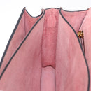 Miu Miu Madras Hand Bag Leather 2way Pink Gold Auth 215832A-28