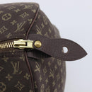 LOUIS VUITTON Monogram Mini Lin Speedy 30 Bag Brown Ebene M95224 LV Auth 215834V-14
