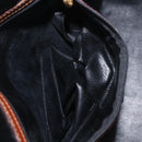FENDI Pequin Canvas Tote Bag PVC Black Brown Auth 216136-23