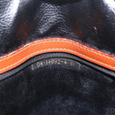 FENDI Pequin Canvas Tote Bag PVC Black Brown Auth 216136-24