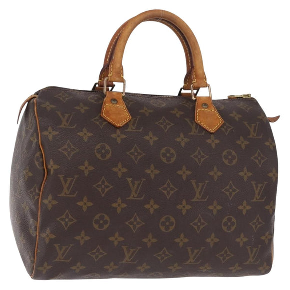 LOUIS VUITTON Monogram Speedy 30 Hand Bag M41526 LV Auth 216139