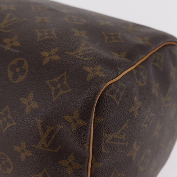 LOUIS VUITTON Monogram Speedy 30 Hand Bag M41526 LV Auth 216139
