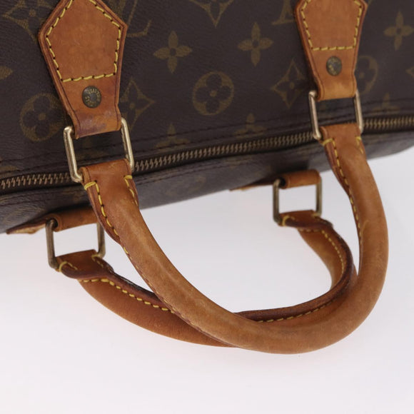 LOUIS VUITTON Monogram Speedy 30 Hand Bag M41526 LV Auth 216139