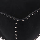 CELINE Boogie Bag Tote Bag Suede Black Silver Auth 216143A-10
