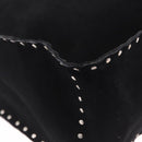 CELINE Boogie Bag Tote Bag Suede Black Silver Auth 216143A-12