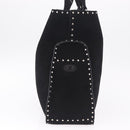 CELINE Boogie Bag Tote Bag Suede Black Silver Auth 216143A-5