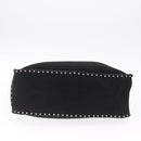 CELINE Boogie Bag Tote Bag Suede Black Silver Auth 216143A-9