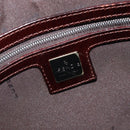 FENDI Zucca Canvas Hand Bag Brown Black Auth 216161-19