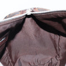 FENDI Zucca Canvas Hand Bag Brown Black Auth 216161-21