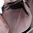 FENDI Zucca Canvas Hand Bag Brown Black Auth 216161-24