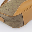 GUCCI GG Supreme Shoulder Bag Beige Gold Auth 216162-11