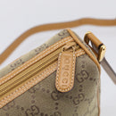 GUCCI GG Supreme Shoulder Bag Beige Gold Auth 216162-14