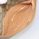 GUCCI GG Supreme Shoulder Bag Beige Gold Auth 216162-21