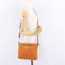 PRADA Shoulder Bag Nylon Orange Gold Auth 216164-27