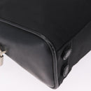 PRADA Hand Bag Nylon Black Silver Auth 216172-10