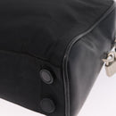 PRADA Hand Bag Nylon Black Silver Auth 216172-13
