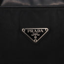 PRADA Hand Bag Nylon Black Silver Auth 216172-15