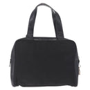 PRADA Hand Bag Nylon Black Silver Auth 216172-3