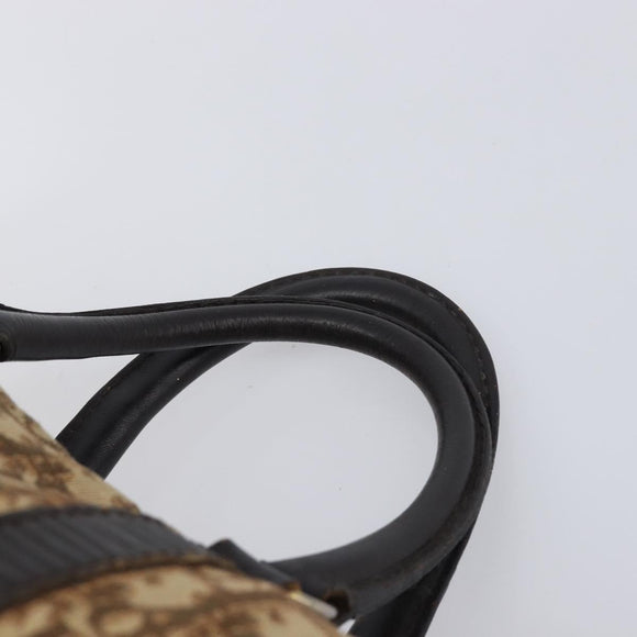 Christian Dior Trotter Canvas Boston Bag Beige Auth 216177