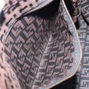 FENDI Zucchino Canvas Tote Bag Brown Black Auth 216183A-21