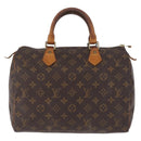 LOUIS VUITTON Monogram Speedy 30 Hand Bag M41526 LV Auth 216185-2