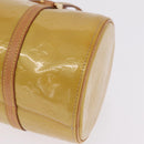 LOUIS VUITTON Monogram Vernis Bedford Hand Bag Beige M91006 LV Auth 216218V-13