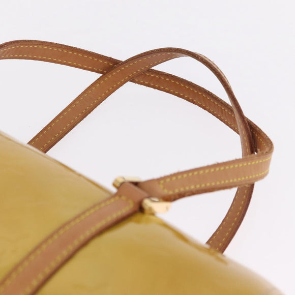 LOUIS VUITTON Monogram Vernis Bedford Hand Bag Beige M91006 LV Auth 216218V