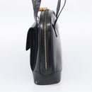 GUCCI Bamboo Tote Bag Patent leather Black Gold 001 3444 1650 Auth 216250-5