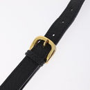 Valentino Shoulder Bag Leather Black Gold Auth 216251A-10