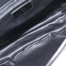 Valentino Shoulder Bag Leather Black Gold Auth 216251A-21