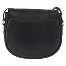 Valentino Shoulder Bag Leather Black Gold Auth 216251A-3