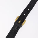 Valentino Shoulder Bag Leather Black Gold Auth 216251A-9
